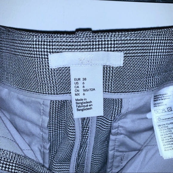 EUC H&M Gray Plaid Skinny Pants - Picture 7 of 8